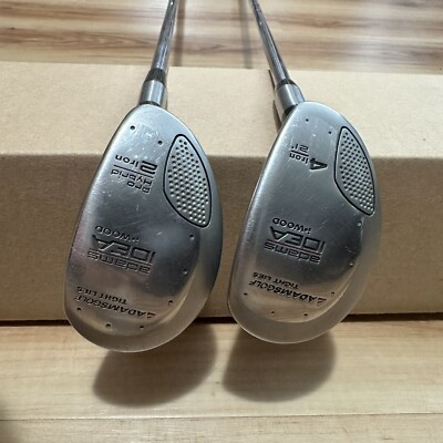 Adams IDEA i-Wood Men's RH 2pc Hybrid Set 2H & 4H (21*) Stiff Flex Steel Shaft