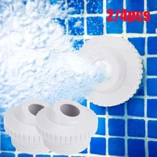 2/4 Universal Swimming Pool Nozzle Pool Spout Fitting Spa 180° Return Jet Nozzle