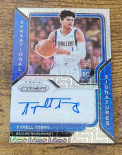 2020-21 Prizm Tyrell Terry /25 Mojo Sensational Signatures Auto RC SP Mavericks