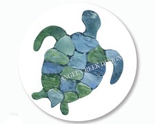 Sea Turtle Favors Scrapbook Stickers Turtle Labels Envelope Seals Turtle Labels
