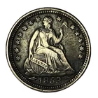 1853 H10C Seated Liberty Half Dime Arrows XF #