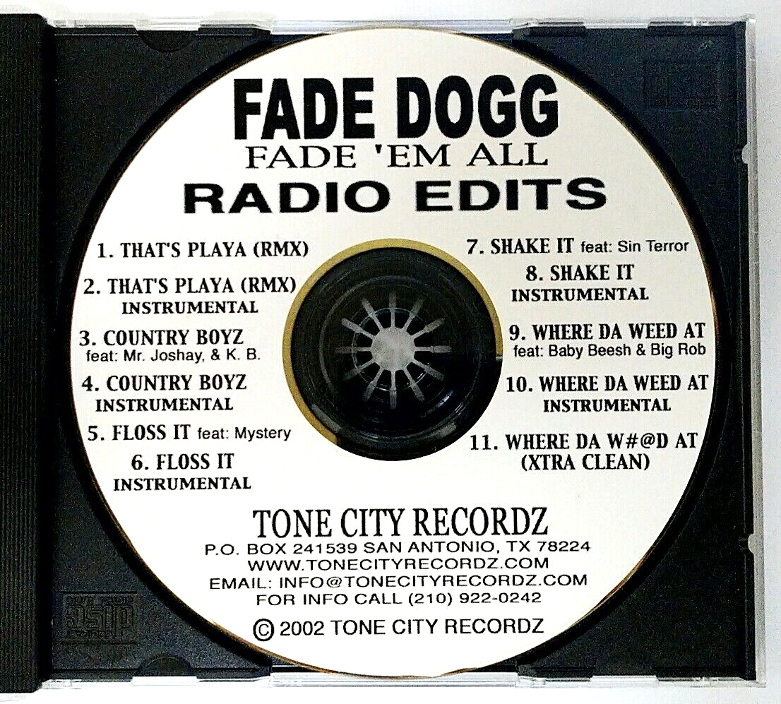 (CD) Fade Dogg – Fade 'Em All -Radio Edits- , Promo, EP, NM, 11 Tracks ...