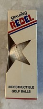 SPALDING REBEL Golf Balls Sleeve of 3 NOS Original Box GOLF COLLECTIBLE VNTG