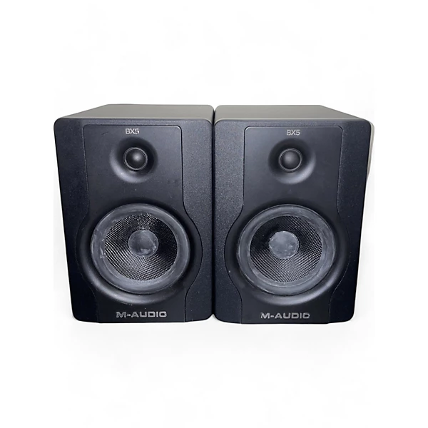 M-Audio BX5 D2 Powered Studio Monitor Speakers (pair) Black, Used