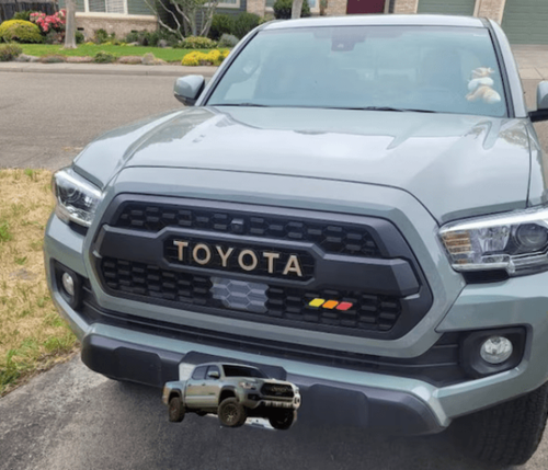2016-2023 Toyota Tacoma TRD Pro Grille Letter Vinyl Decal Overlays - Premium Com - 第 4/33 張圖片