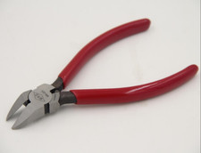6" Side Cutters Flush Pliers,Spring Loaded Cutting Pliers w/ Non-Slip Red Handle