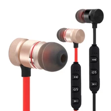 Wireless Bluetooth Sport Gym Earphones Headphone Earbuds Headset with MIC Bass