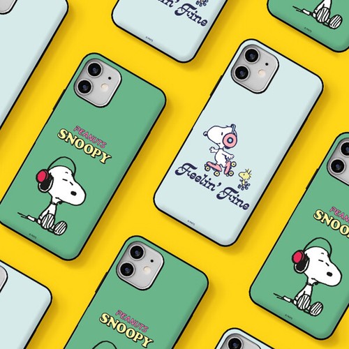 Snoopy Music Card Door Case for Galaxy S22 S21 S20 Ultra Plus Korea made - Picture 2 of 19