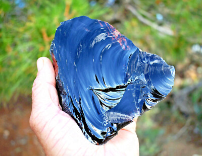 OBSIDIAN Rough * Choice of Sizes * Natural Black Igneous Knapping Volcanic Glass