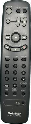 GoldStar TV VCR Remote Control Has Not Been Tested (47F)