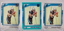 Jonathon Brooks 2024 Panini Clearly Donruss No.70 Teal & Base (Lot of 3) Card