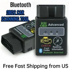 Car Bluetooth OBD2 Scanner Code Reader Automotive Diagnostic Tool OBDII ELM 327