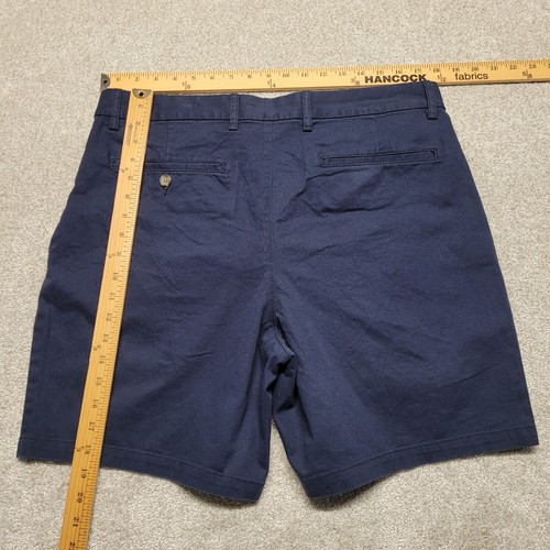 Old Navy Shorts Mens 36 Navy Blue Slim Pleated Chino Built In Flex - Picture 8 of 14