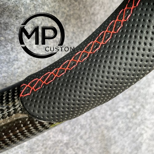 Real Carbon Fiber Steering Wheel Fit For Dodge Ram 1500 2500 3500 2019-2025 - Picture 4 of 9