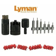 Lyman E-ZEE TRIM Hand Case Trimmer PSTL SET Includes Six Pilots 7821892 New!