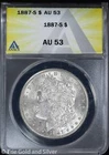 1887-S $1 Morgan Silver Dollar ANACS AU 53
