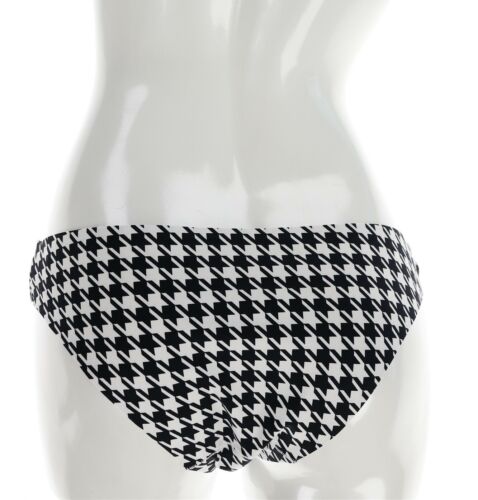 Elizabeth Jane 145763 Womens Black/White Bikini Bottom Swimwear Size X-Large - Picture 3 of 3