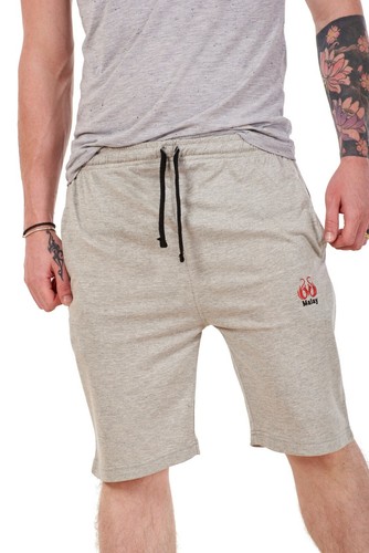 Mens Jersey Shorts Cotton Lightweight Branded Side Pockets Plain Gym Holiday - Picture 13 of 28