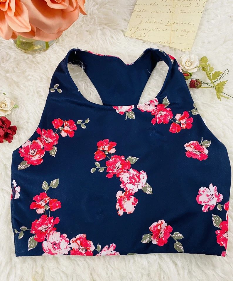 Sutiã esportivo esportivo GapFit multicolorido floral tecnologia blackout XS - Imagem 2 de 4