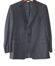 Brioni Roma "Traiano" Wool Charcoal 3 Button Blazer Jacket Sport Coat Size:42