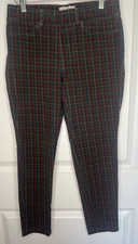 Talbots Petite Size 8p, Multi Color Plaid Skinny Pants