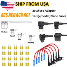 20-Pack Fuse TAP ADAPTER KIT 20 Amp Car Add-a-circuit ACS/ACU/ACN/ACT Blade