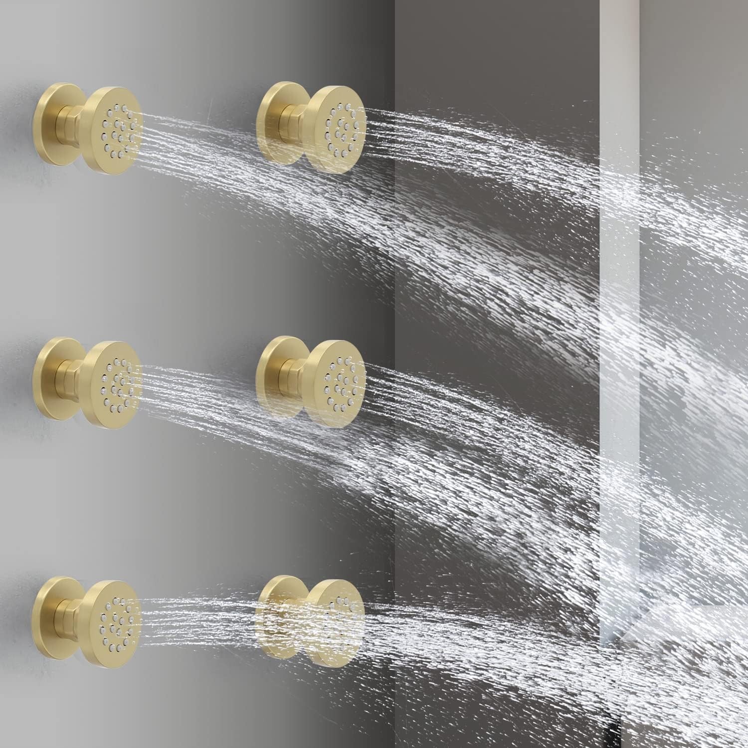 Jets 6 Pack, Homedec Spa Massage Nozzle 2inch Rain