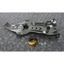 Polisport Black Fortress Skid Plate w/Link Protector- 8469000001