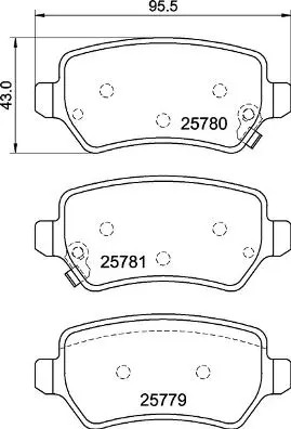 ✅Fits BREMBO P 30 120 Brake Pad Set, disc brake P 30 120 Brake pads ⭐UK Seller⭐ - Image 14