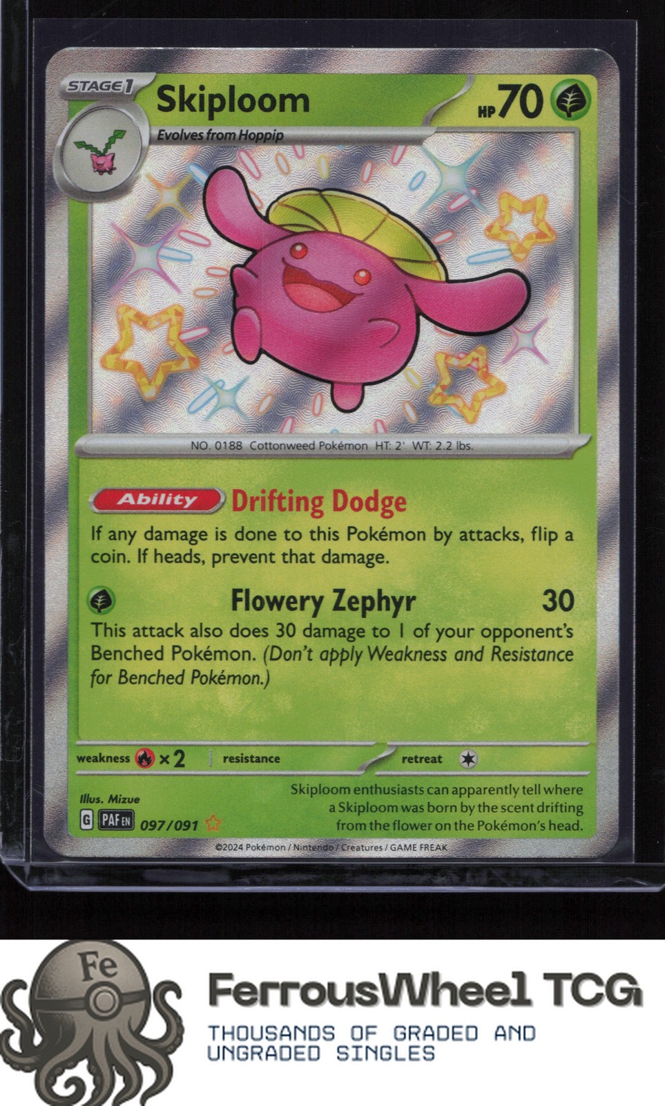 Skiploom 097/091 - SV: Paldean Fates - (NM)