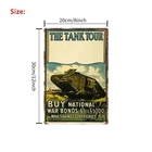 Vintage British WW1 Propaganda High-Quality,Frameless Tin Metal Signs Home Décor