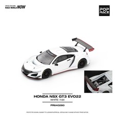 POPRACE 1/64 HONDA NSX GT3 EVO22 - WHITE PR640280