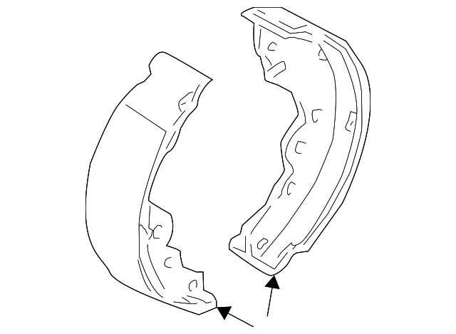 Zapatas de freno originales Nissan Sentra 2001-2006 44060-4M425 Foto 3 de 4