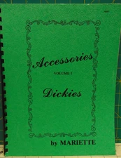 Machine Knitting Instruction Booklet 1986 Accessories Vol 1 Dickies by Mariette