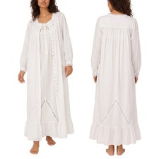 NWT Eileen West Long Cotton Robe Moonlight So...