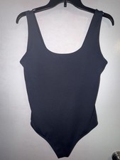 Express Body Contour Bodysuit Size Medium Charcoal Dark Gray EUC