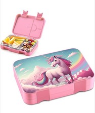 Jarlson&reg; Brotdose Kinder F&auml;chern TONI Lunchbox Bento Box auslaufsicher Einhorn