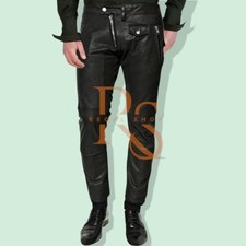 New Men's Leather Pant New Classic Style In Genuine Soft Lambskin Leather Pant