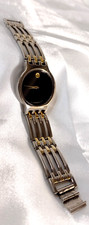 Ladies Movado Watch 98A28888 9809888 - New Battery/Functions - Stainless Steel