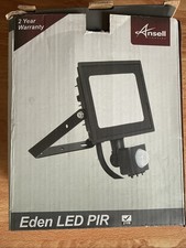 Ansell 20W LED Floodlight PIR Sensor Outdoor Security Light IP44 4000K NEW