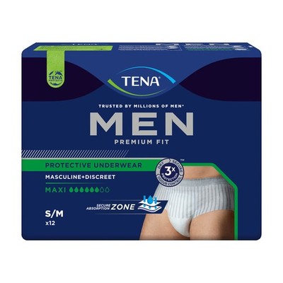 TENA MEN Premium Fit Pants Maxi Gr. S/M Inkontinenzhose (12 Stück)