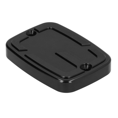 :Black Front Brake Fluid Reservoir Cover Upper Pump Oil Pot Cover Motorcycle - Afbeelding 2 van 24