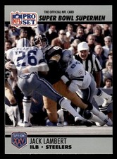 1990-91 Pro Set Super Bowl XXV Silver Anniversary #90 Jack Lambert Card