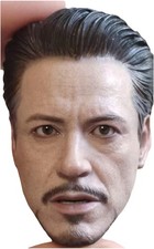Hottoys MMS718b Tony Stark Mark VII Suit-up  - 1/6th Scale Head Sculpt Only