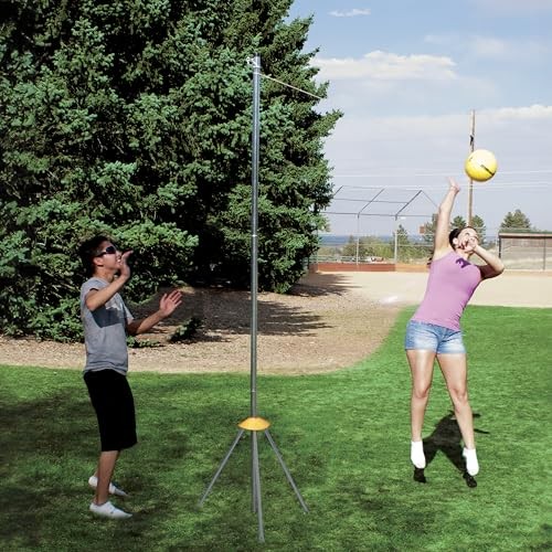 Portable Outdoor Tetherball Set with Carrying Bag and Accessories (3-Piece
