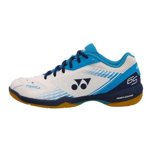 Yonex] Badminton Shoes Power Cushion 65Z White/Ocean Blue 22.5 cm