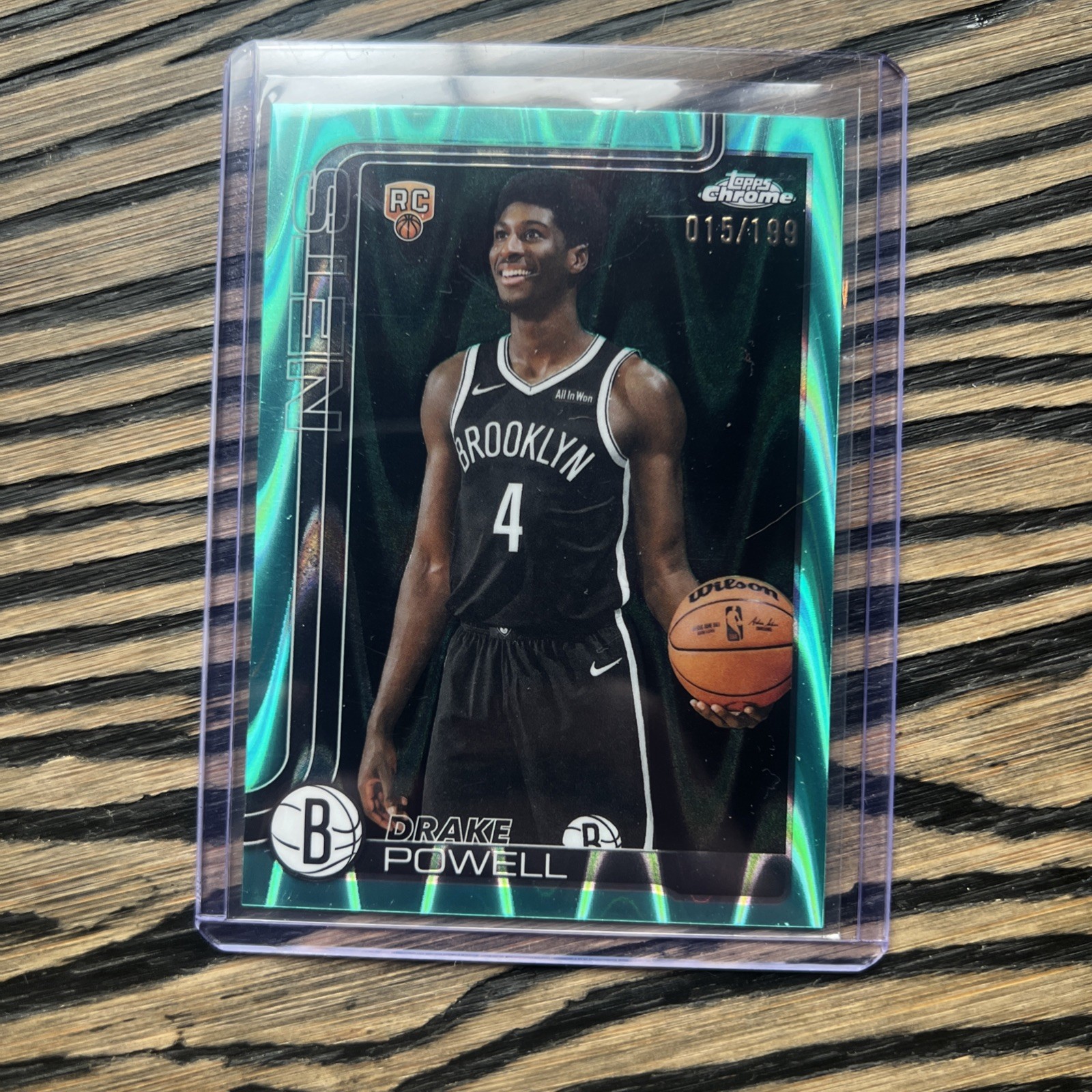 2025-26 Topps Chrome - Drake Powell #272 RayWave Refractor (RC)