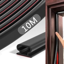 TPE Draught Seal Tape Weather Strip Excluder Insulation For Window & Door 10M