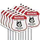 Warning Property Protected by Finnish Lapphund Made in t Shield Sign With Stake