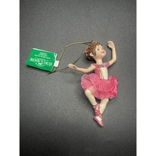 Kurt Adler Ballerina Ballet Girl Ornament Dark Pink C8339-A Christmas Ornament